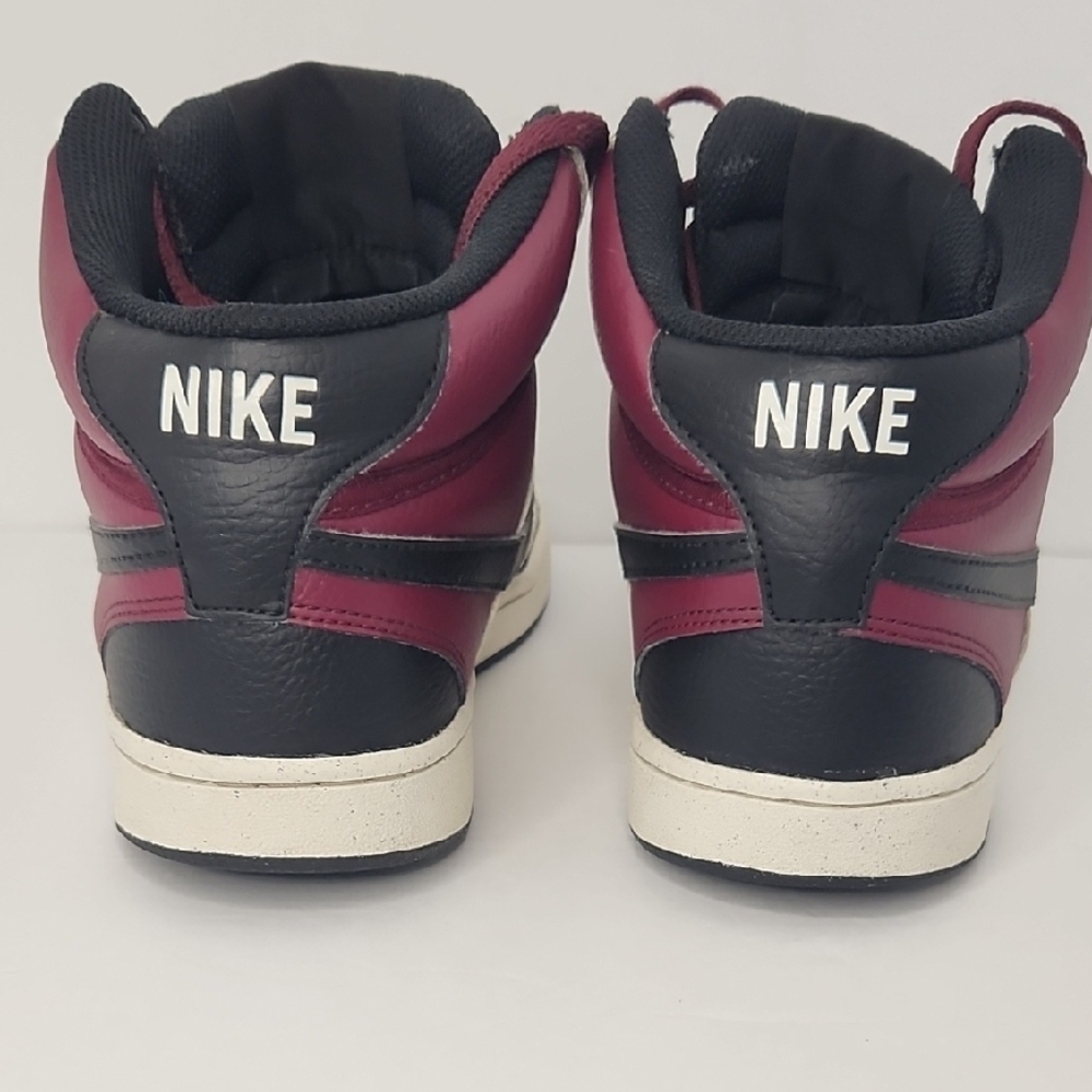 Nike Maroon and Black High-Top Sneakers - Picture 4 of 7